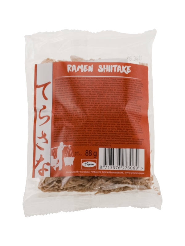 Terrasana Noodles ramen shiitake paddenstoel 88g